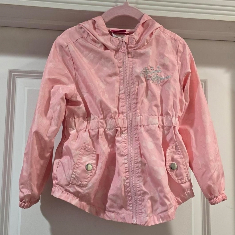 Disney Minnie Mouse Pink Hooded Jacket | Girls Size 4T